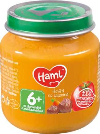 Hami Hovězí na zelenině 6+ masozeleninový příkrm 125 g Hami