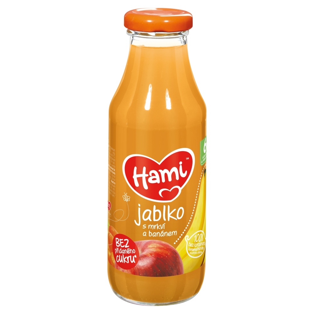 Hami Jablko s mrkví a banánem 6+ ovocný nápoj 300 ml Hami