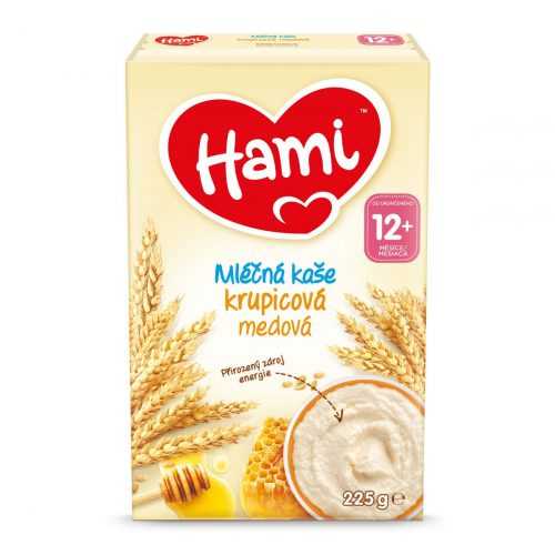 Hami Mléčná kaše krupicová medová 225 g Hami