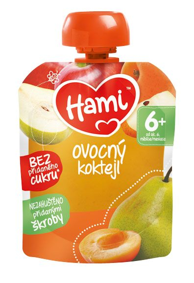 Hami Ovocná kapsička ovocný koktejl 6x90 g Hami