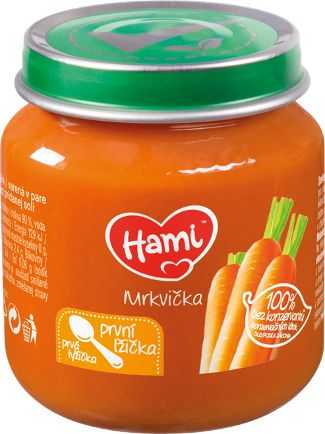 Hami První lžička mrkvička 4m+ 125 g Hami