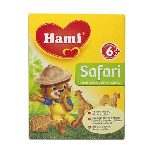 Hami Safari dětské sušenky 180 g Hami