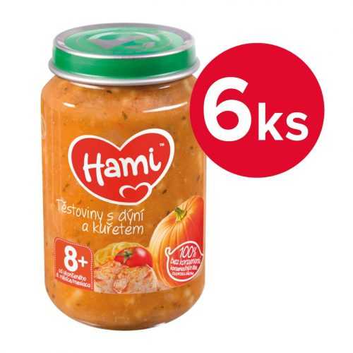 Hami Těstoviny s dýní a kuřetem 8m+ 6x200 g Hami