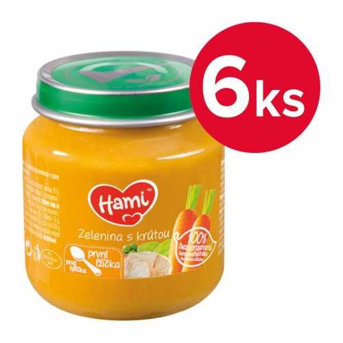 Hami Zelenina s krůtou 4m+ 6x125 g Hami