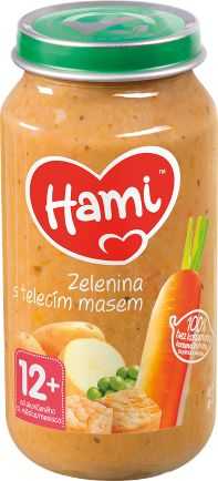 Hami Zelenina s telecím masem 12+ masozeleninový příkrm 250 g Hami