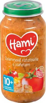 Hami Zeleninové ratatouille s kuřetem 10+ masozeleninový příkrm 250 g Hami