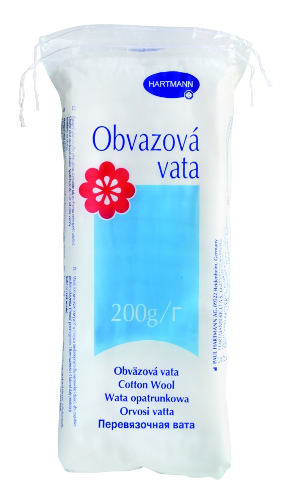 Hartmann Obvazová vata 200 g Hartmann