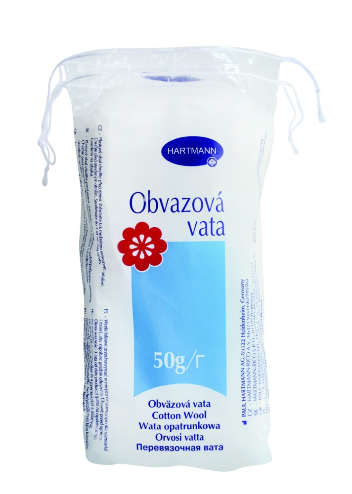 Hartmann Obvazová vata 50 g Hartmann