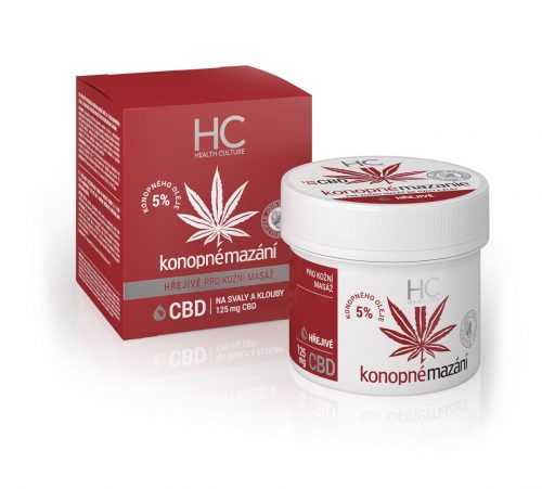 Health Culture CBD konopné mazání hřejivé 125 ml Health Culture