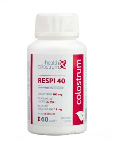 Health&colostrum RESPI 40 bakteriální lyzáty 60 tablet Health&colostrum