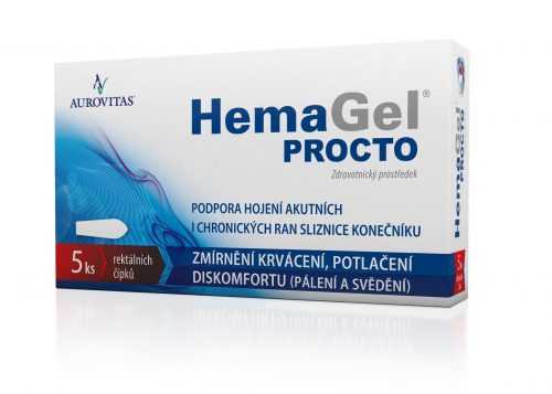 Hemagel PROCTO rektální čípky 5 ks Hemagel