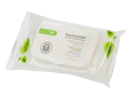 Hemorex Vlhčené ubrousky na hemoroidy multipack 48 ks Hemorex