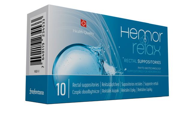 Hemorrelax rektální čípky 10 ks Hemorrelax