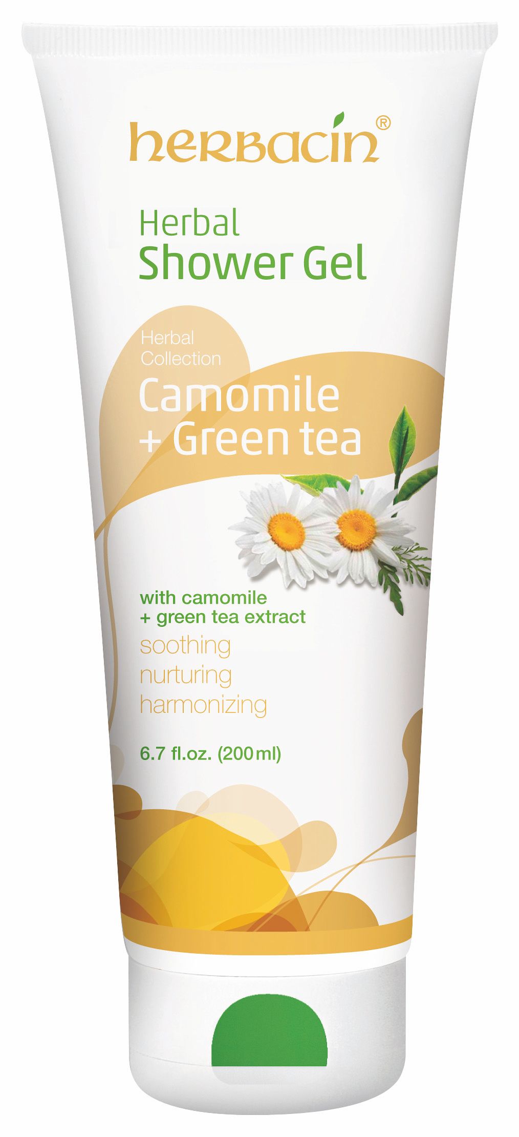 Herbacin Sprchový gel bylinný Camomile + Green Tea 200 ml Herbacin