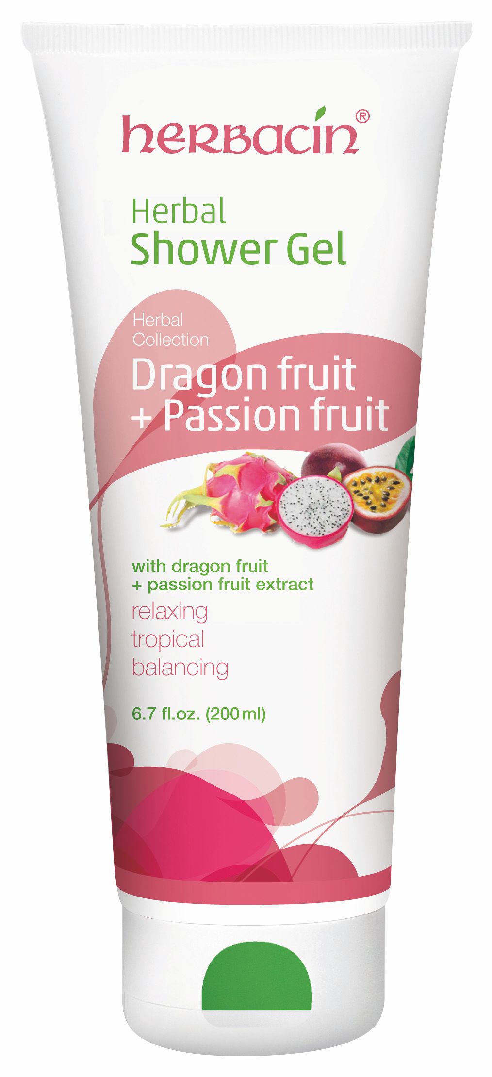 Herbacin Sprchový gel bylinný Dragon Fruit + Passion Fruit 200 ml Herbacin