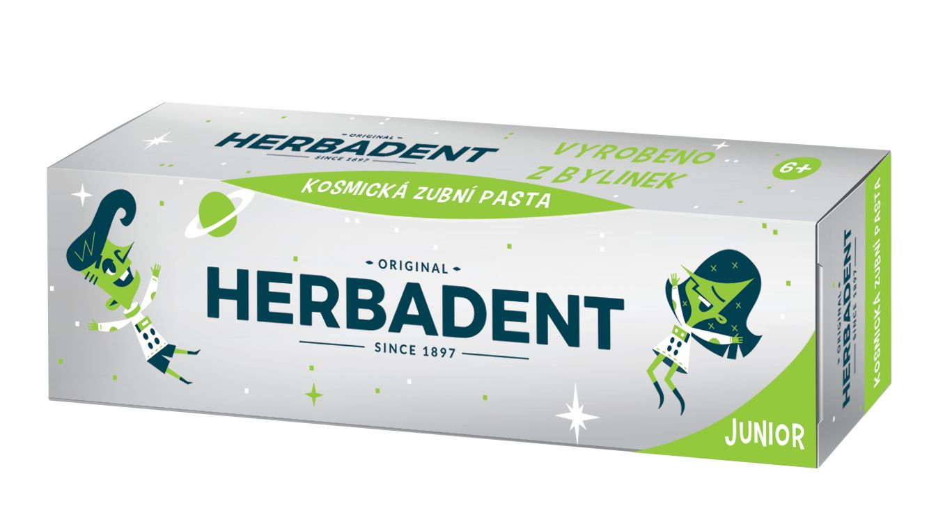 Herbadent Original Junior kosmická zubní pasta 75 g Herbadent