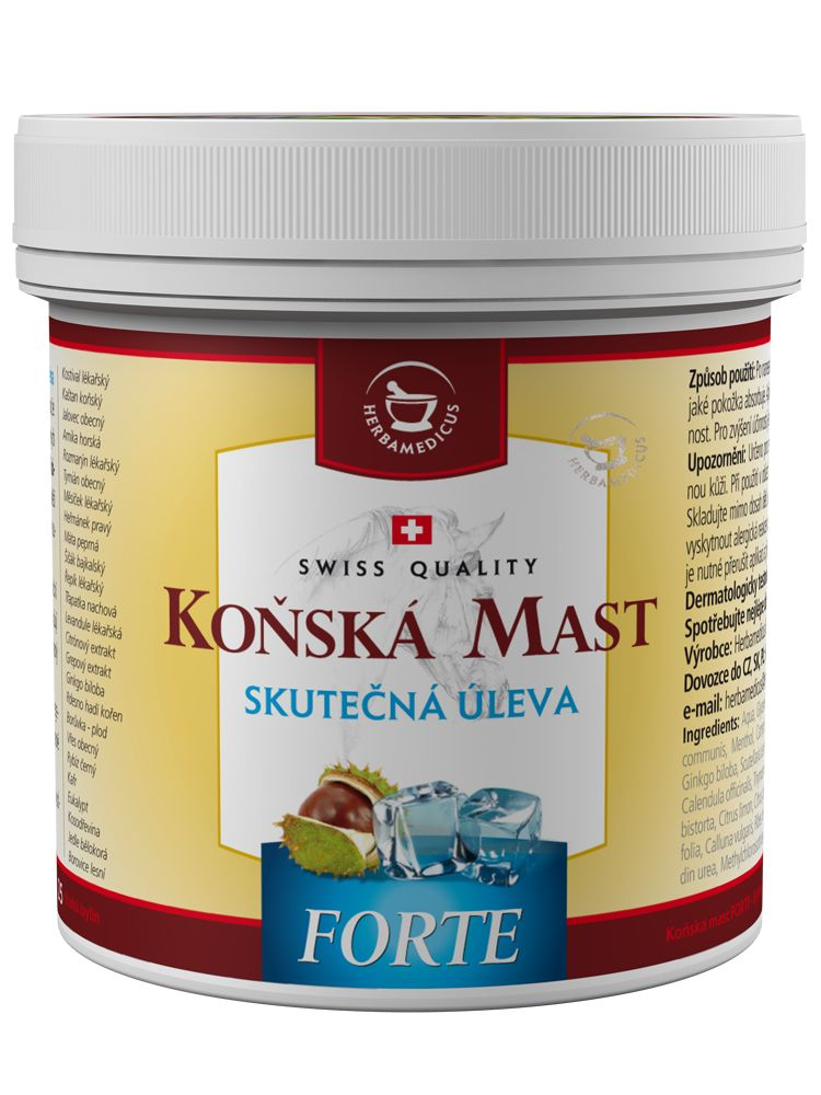 Herbamedicus Koňská mast chladivá FORTE 250 ml Herbamedicus