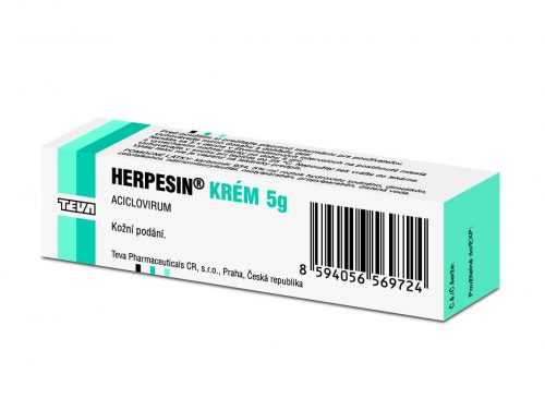 Herpesin krém 5 g Herpesin