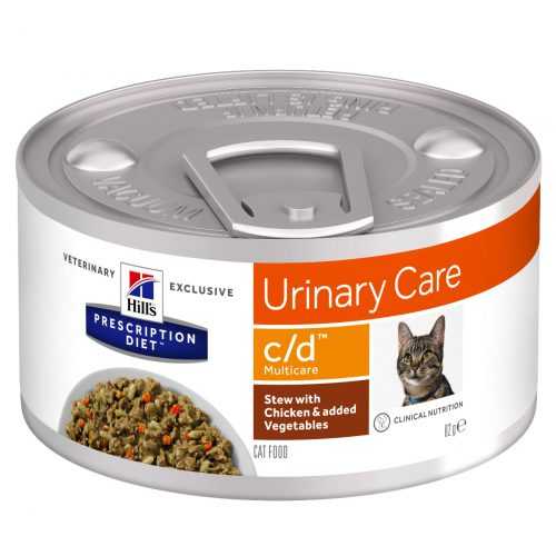 Hill's PD c/d Multicare Krmivo pro kočky s kuřetem a zeleninou 82 g Hill's