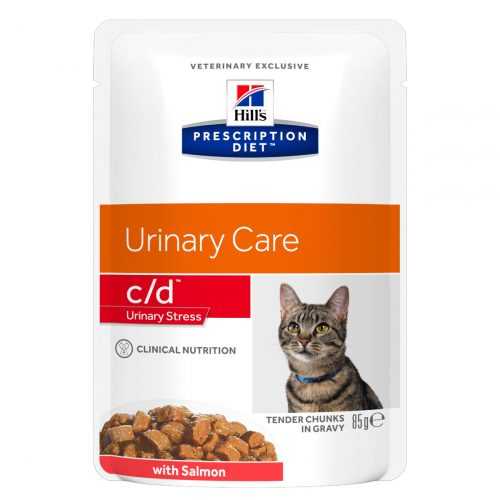 Hill's PD c/d Urinary Stress Krmivo pro kočky s lososem 12x85 g Hill's