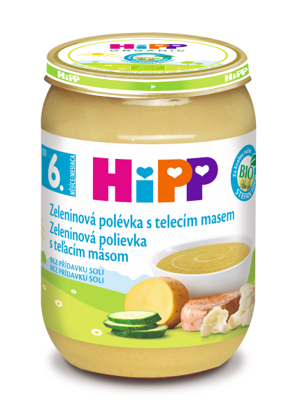 Hipp BABY MENU BIO Polévka zeleninová s telecím 190 g Hipp