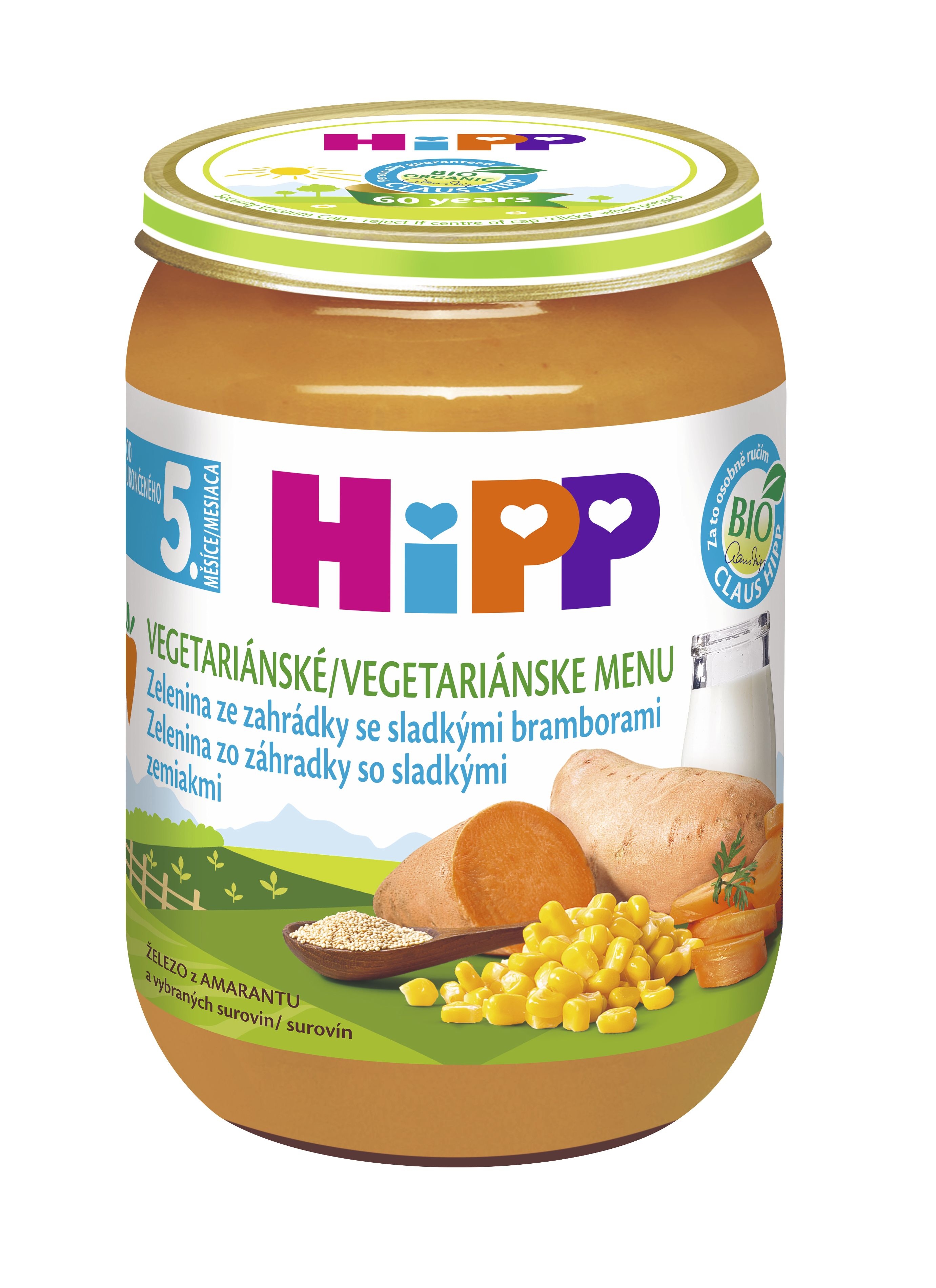 Hipp BABY MENU BIO Zelenina ze zahrádky se sladkými bramborami 190 g Hipp