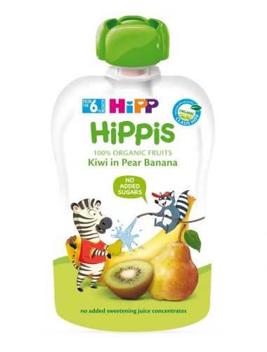 Hipp BIO 100% ovoce hruška-banán-kiwi 100 g Hipp
