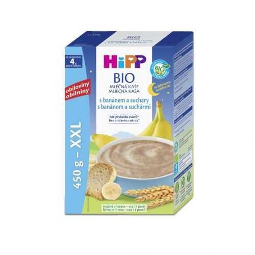 Hipp BIO Mléčná kaše na dobrou noc s banánem a suchary 450 g Hipp
