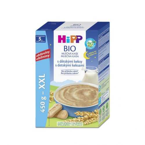 Hipp BIO Mléčná kaše na dobrou noc s dětskými keksy 450 g Hipp
