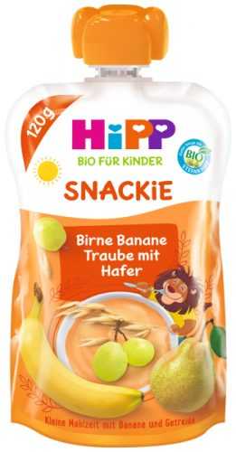 Hipp BIO SNACKIE hruška-banán-bílé hrozno-oves 120 g Hipp