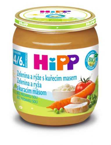 Hipp BIO Zelenina a rýže s kuřecím masem 125 g Hipp