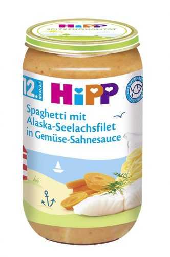 Hipp DĚTSKÉ MENU BIO Špagety s mořskou rybou a zeleninou ve smetanové omáčce 250 g Hipp