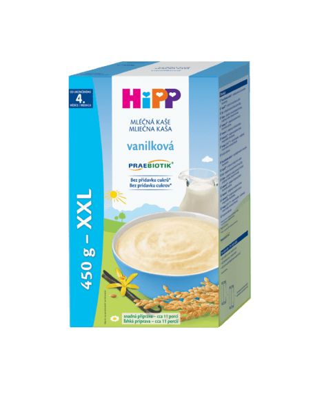 Hipp Mléčná kaše PRAEBIOTIK vanilková 2x225 g Hipp