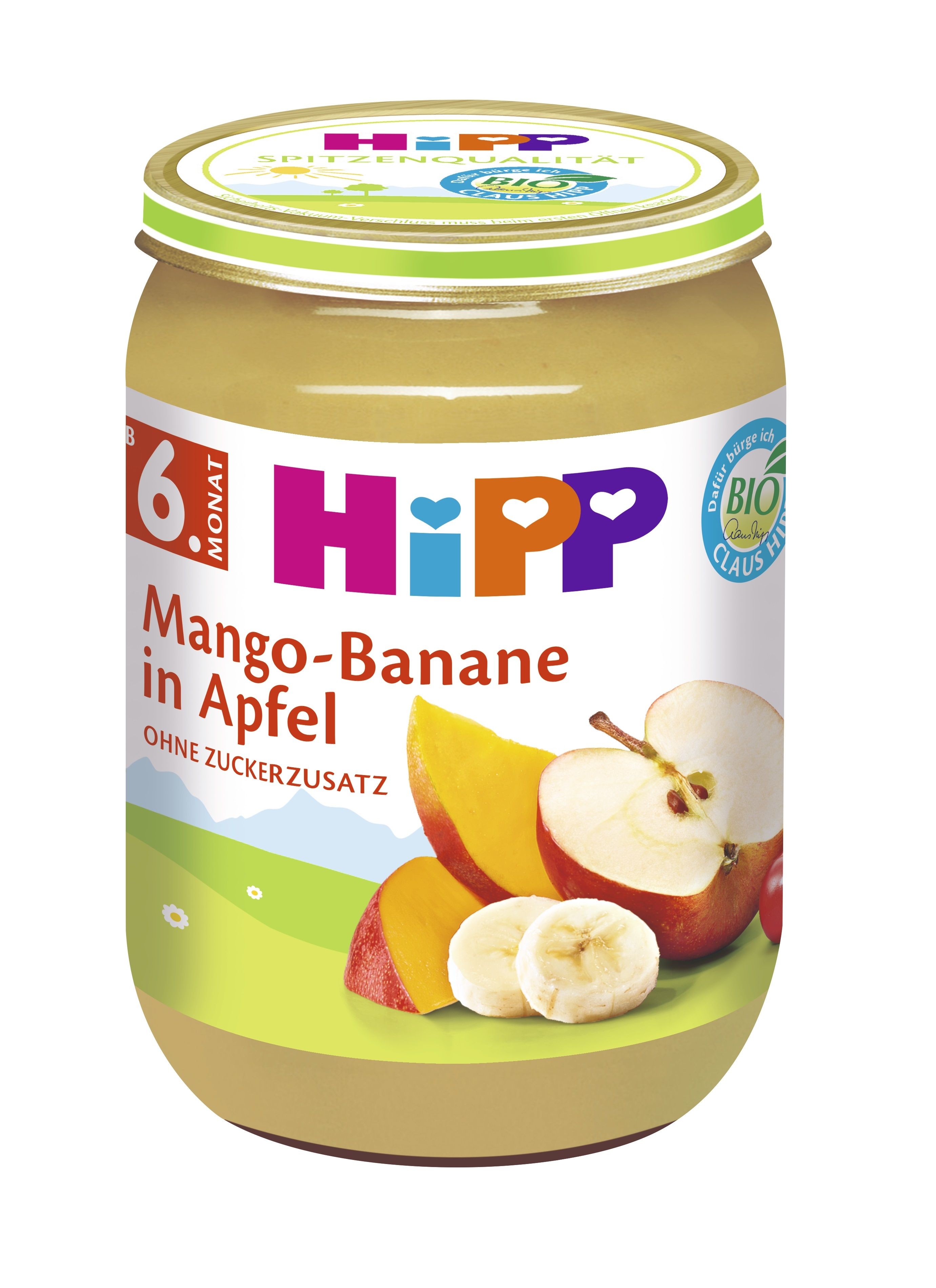 Hipp OVOCE BIO Jablka s mangem a banány 190 g Hipp