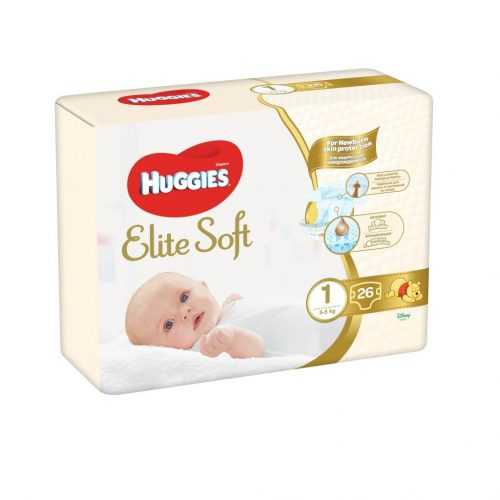 Huggies Elite Soft 1 3-5 kg dětské pleny 26 ks Huggies