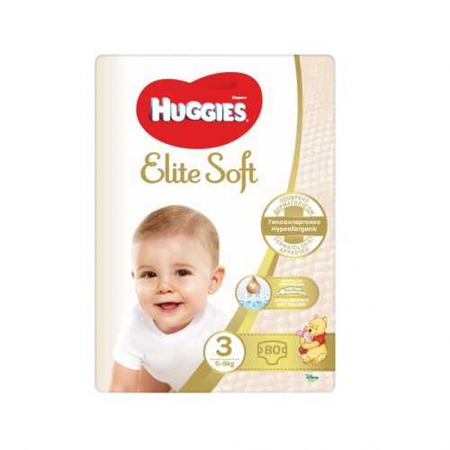 Huggies Elite Soft 3 5-9 kg dětské pleny 80 ks Huggies