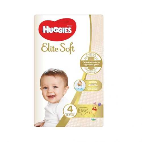 Huggies Elite Soft 4 8-14 kg dětské pleny 66 ks Huggies