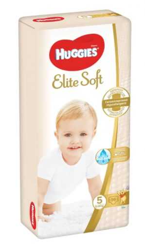 Huggies Elite Soft 5 12-22 kg dětské pleny 56 ks Huggies
