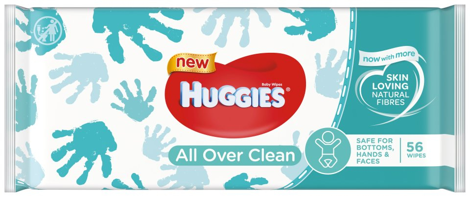 Huggies Single All Over Clean vlhčené ubrousky 56 ks Huggies