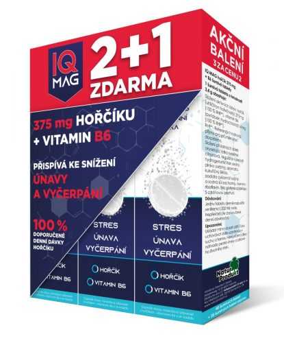 IQ Mag Hořčík 375 mg + vitamin B6 2+1 40+20 šumivých tablet IQ Mag