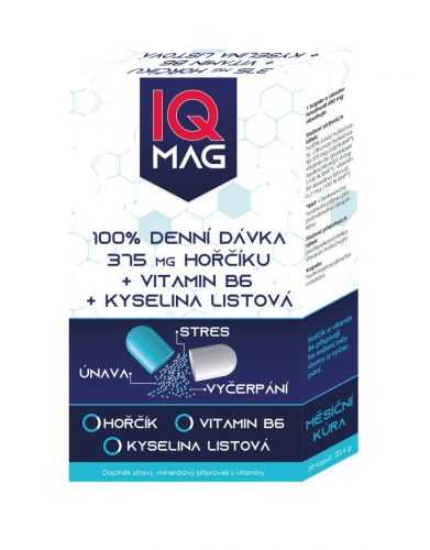 IQ Mag Hořčík 375 mg + vitamin B6 + kyselina listová 30 kapslí IQ Mag