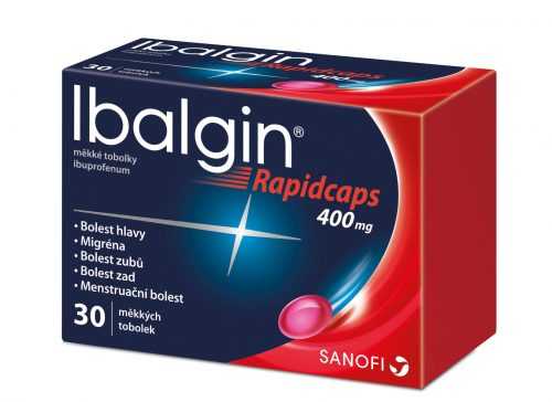 Ibalgin Rapidcaps 400 mg 30 měkkých tobolek Ibalgin