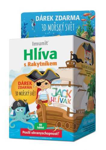 Imunit Jack Hlívák Hlíva s rakytníkem pro děti 60 tablet + 3D mořský svět Imunit
