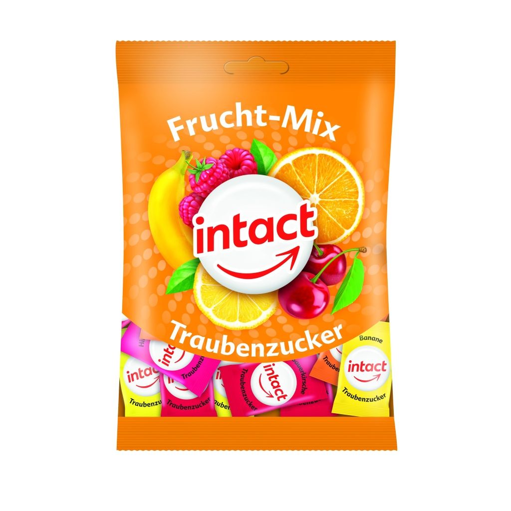 Intact Hroznový cukr Ovocný mix sáček 100 g Intact