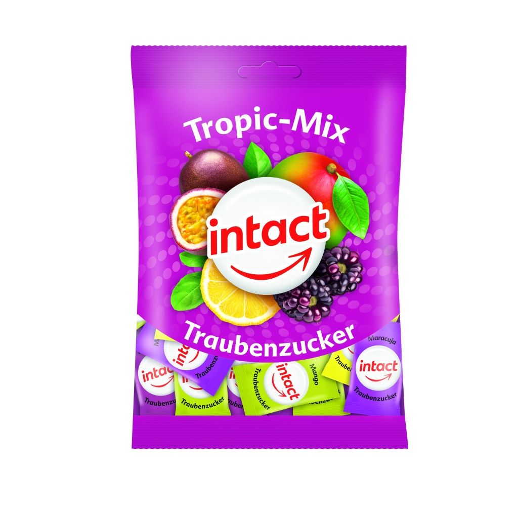 Intact Hroznový cukr Tropický mix sáček 100 g Intact