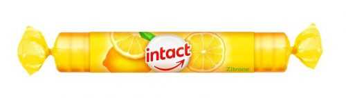 Intact Hroznový cukr s vitaminem C citron rolička 40 g Intact