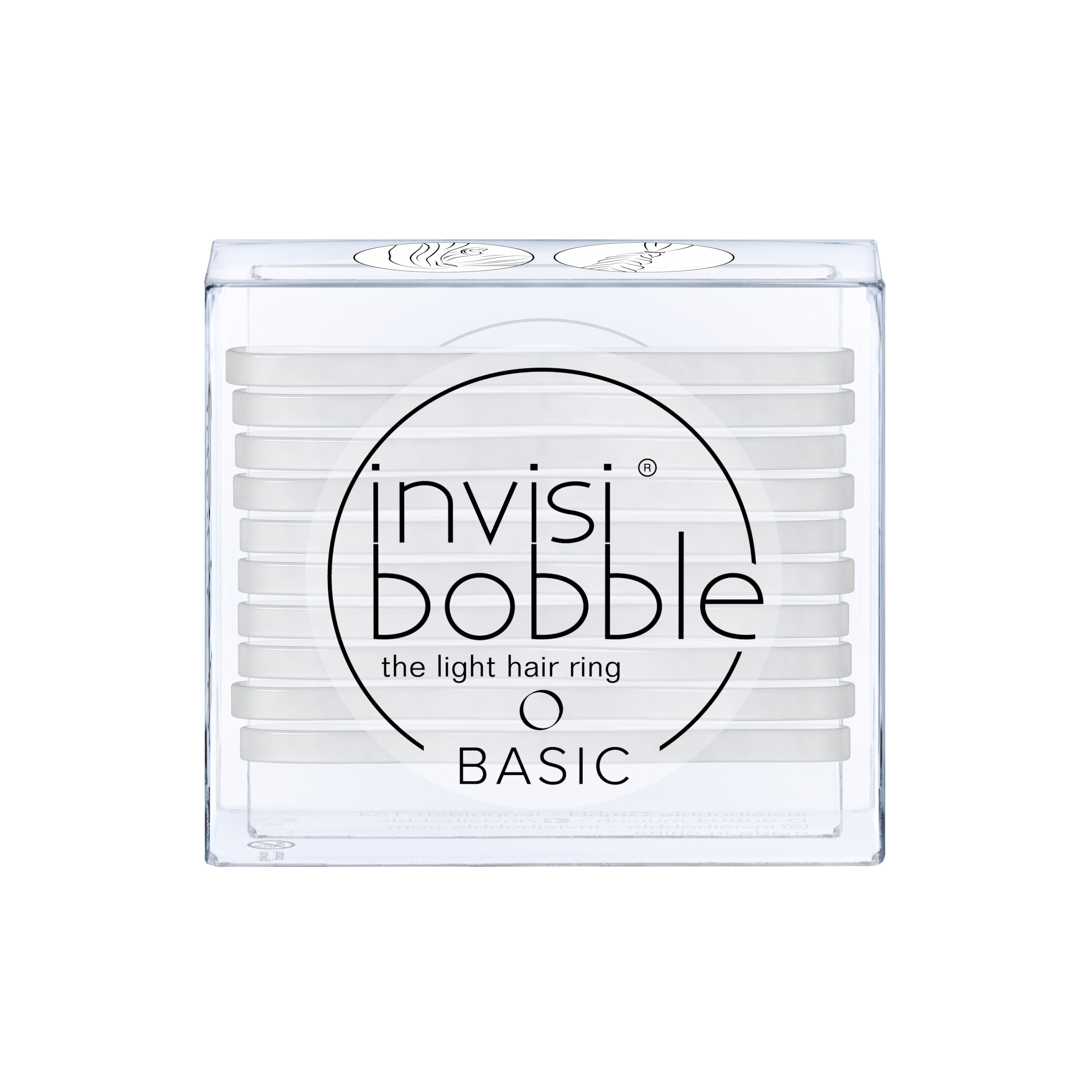 Invisibobble BASIC Crystal Clear gumička do vlasů 10 ks Invisibobble