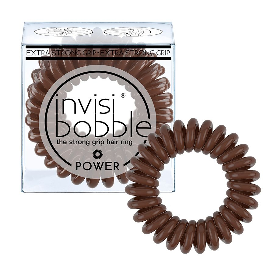 Invisibobble POWER Pretzel Brown gumička do vlasů 3 ks Invisibobble