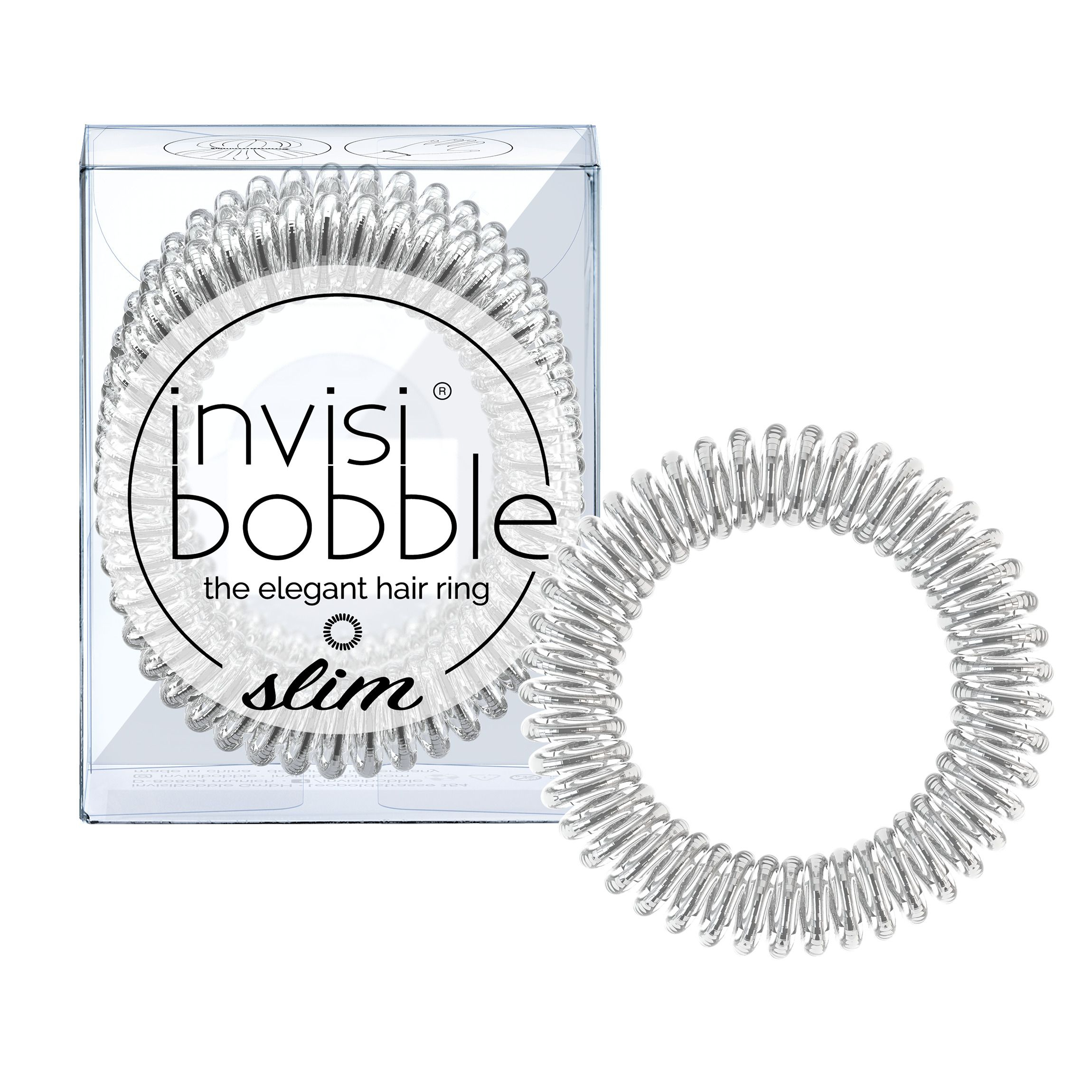 Invisibobble SLIM Chrome Sweet Chrome gumička do vlasů 3 ks Invisibobble