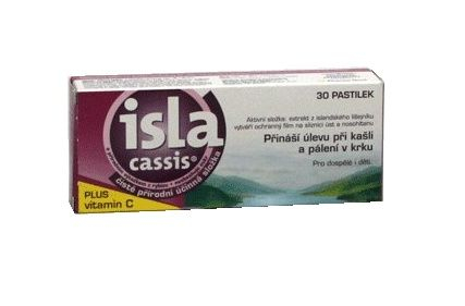 Isla Cassis bylinné pastilky 30 pastilek Isla
